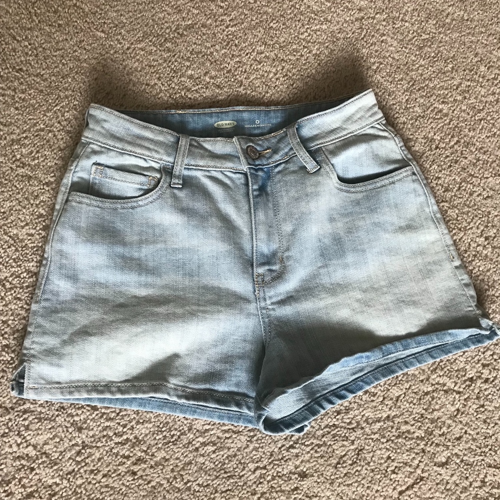 Light Wash Denim Shorts